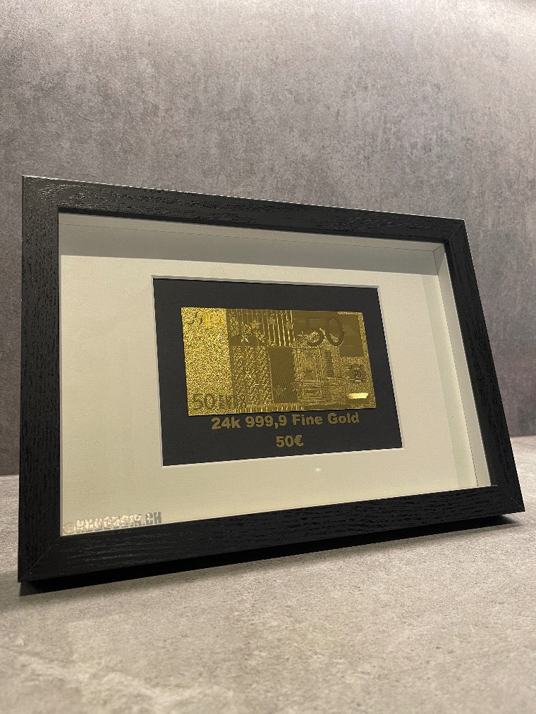 50€ 24k Gold Plated Frame