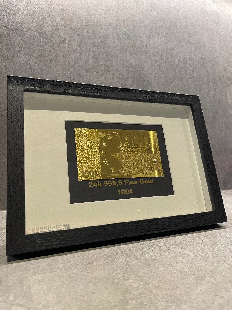 100€ 24k Gold Plated Frame