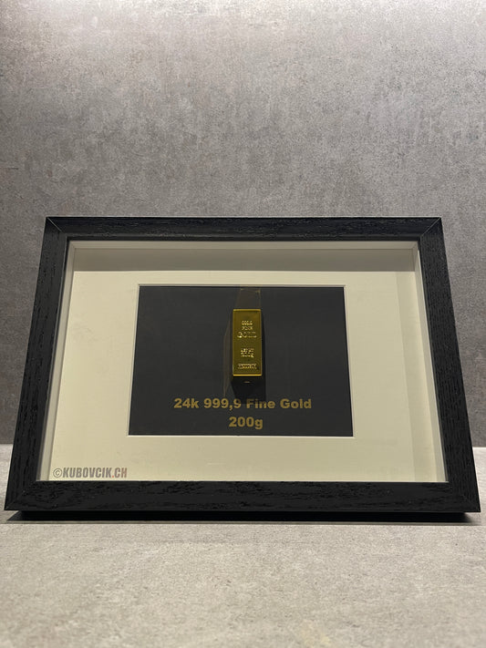 Gold Bar 200g 24k 999.9 Fine