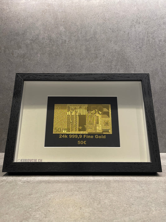 50€ 24k Gold Plated Frame